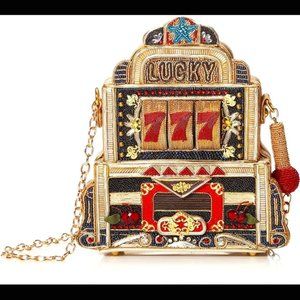 Mary Frances womens Lucky 7 Beaded Handbag